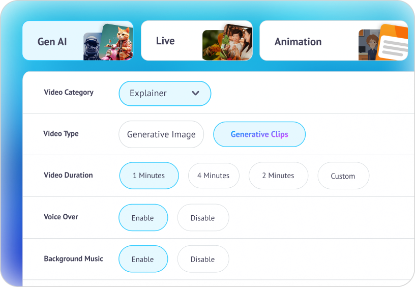 Full control over your video 